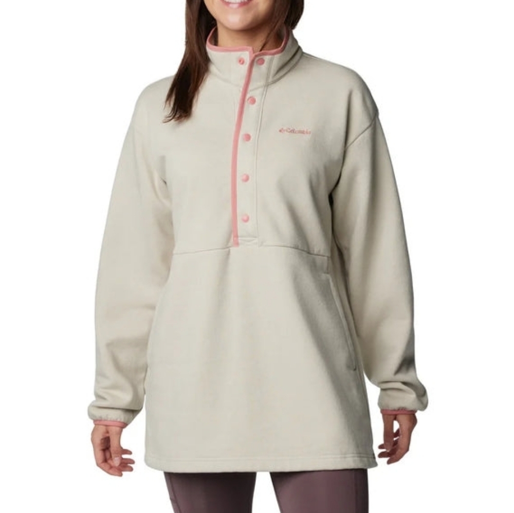NEW Columbia Hart Mountain 1/2 Snap Tunic Pullover Womens XL Fleece Sweatshirt